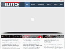 Tablet Screenshot of eletech.it